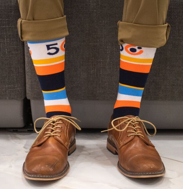 Custom Business Striped Socks