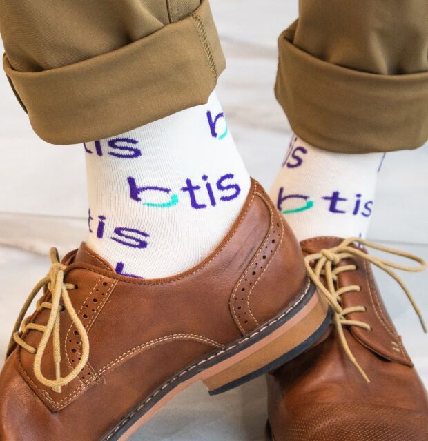 Custom Repeated Logo Socks